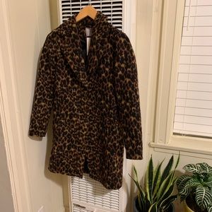 NWT ASOS leopard print coat